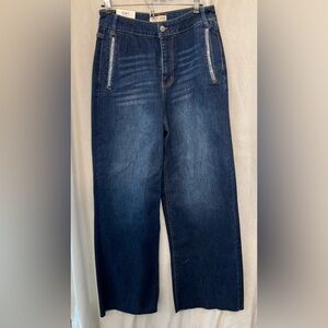 NWT-Oat New York Blue Flare Wide Leg Jeans- SZ 6/28